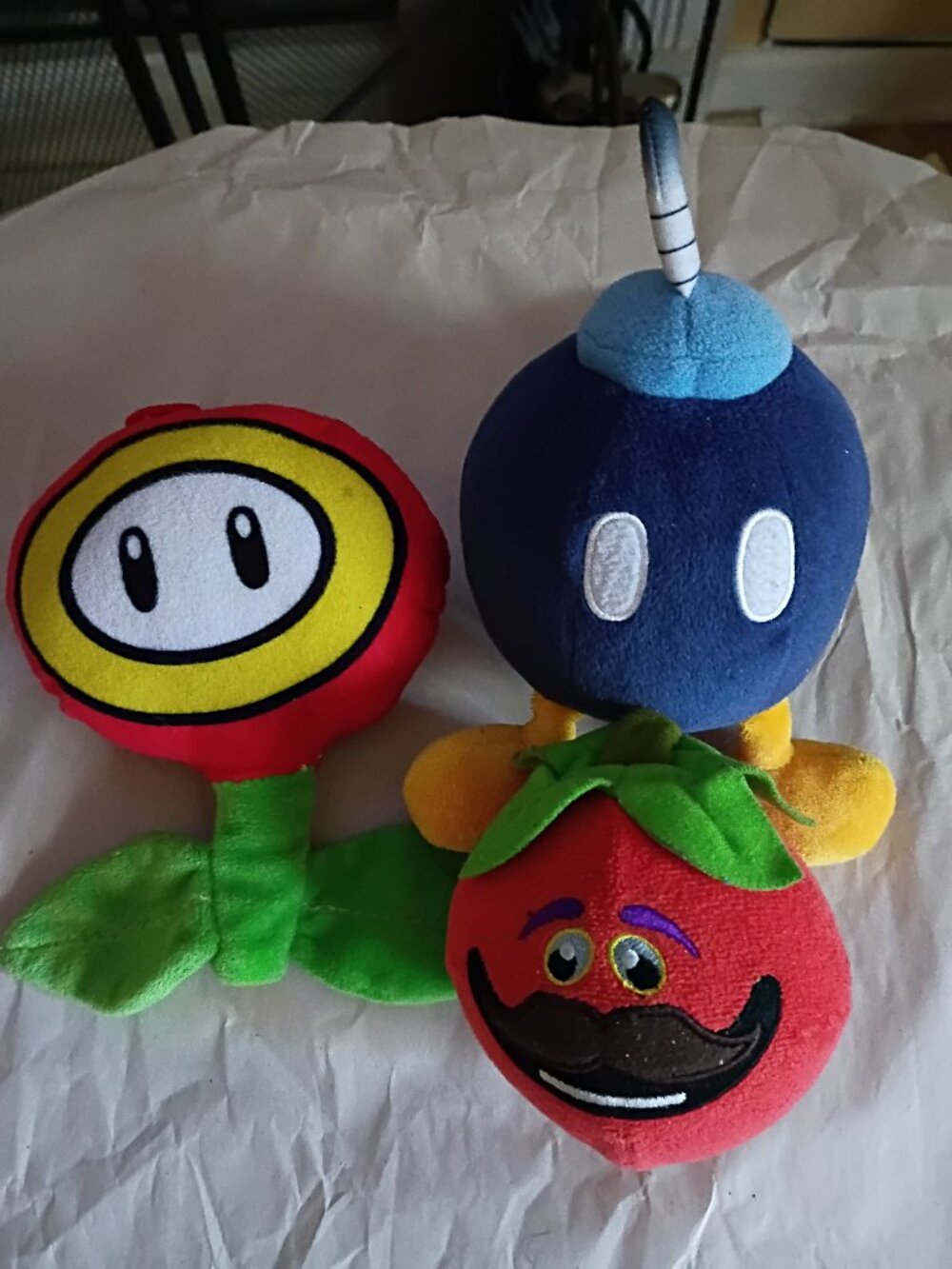 Nintendo Super Mario Plush Fire Flower Bob-omb & Tomato Character Stuffed Toy Lo